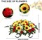 Artificial Cemetery Flower Saddle – Large Headstone Grave Decoration with Red & White Roses and Sunflowers, Memorial Tombstone Floral Arrangement